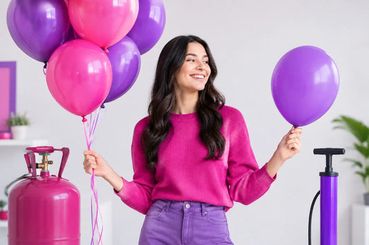 ¿Qué globos requieren helio y cuáles aire?
