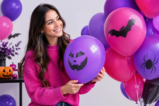 Globos para Halloween: colores y tamaños clave