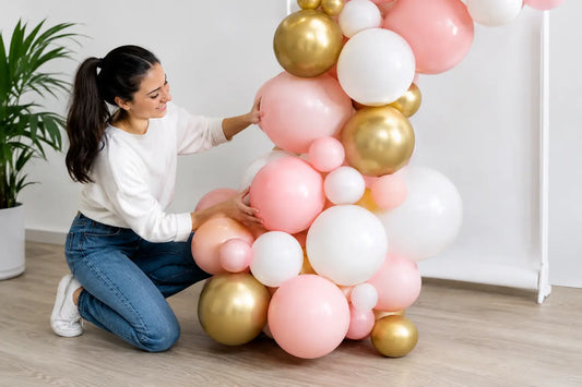 Cómo fijar fondo con globos para fotos sin caídas