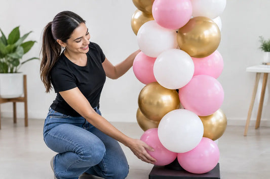 Cómo estabilizar columnas de globos sin caídas