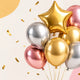 Globos metalizados para fiestas con mucho brillo